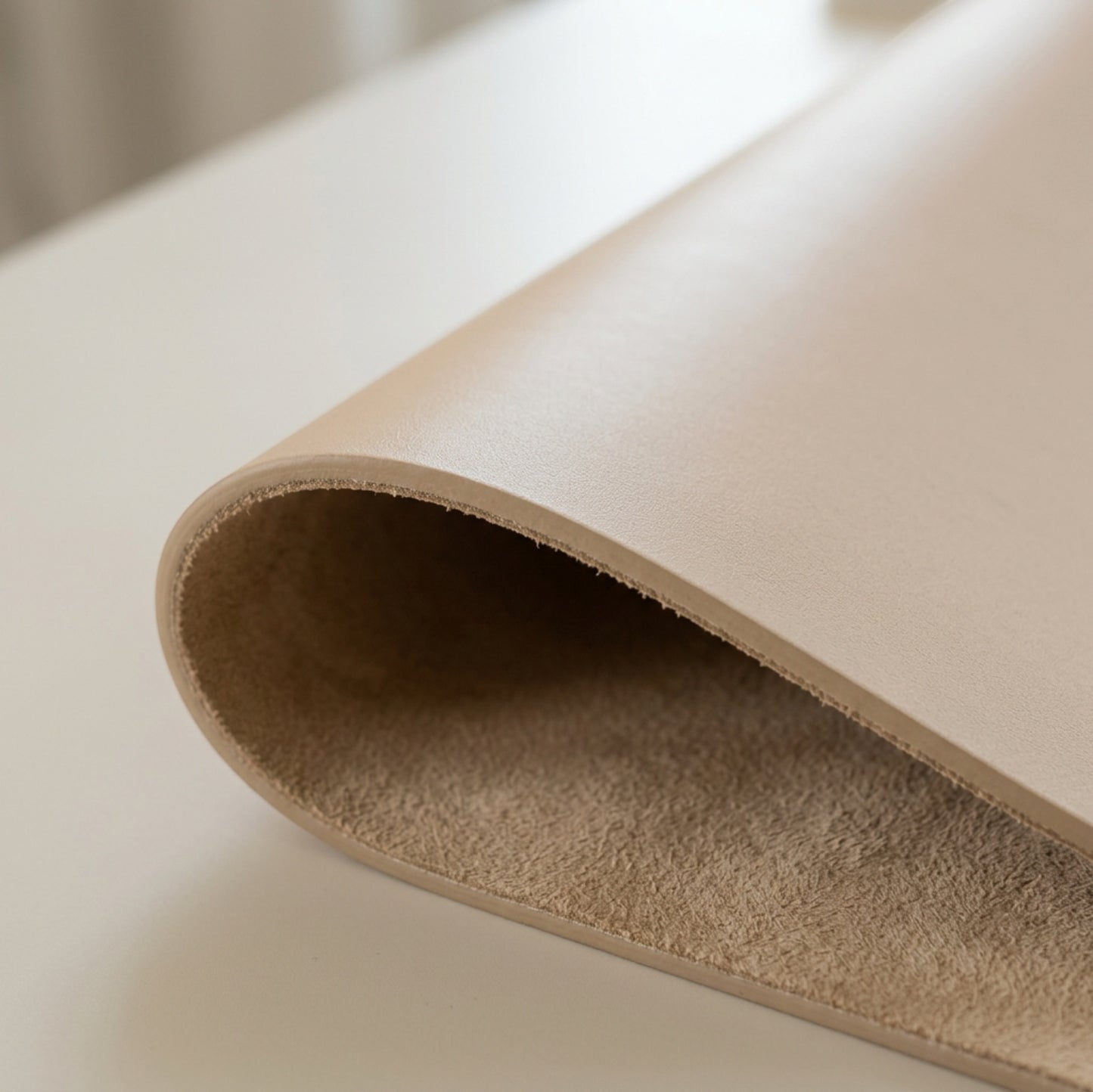 Grwnx Arcstone PU Leather Desk Pad 31.5 x 15.7 in Sandstone - Detail view