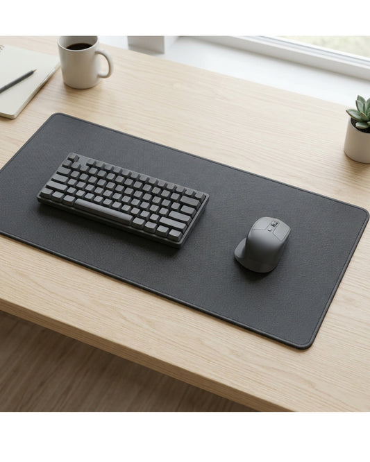 Grwnx Gridweave Extended Desk Mat 35.4 x 15.7 in Graphite - Lifestyle view