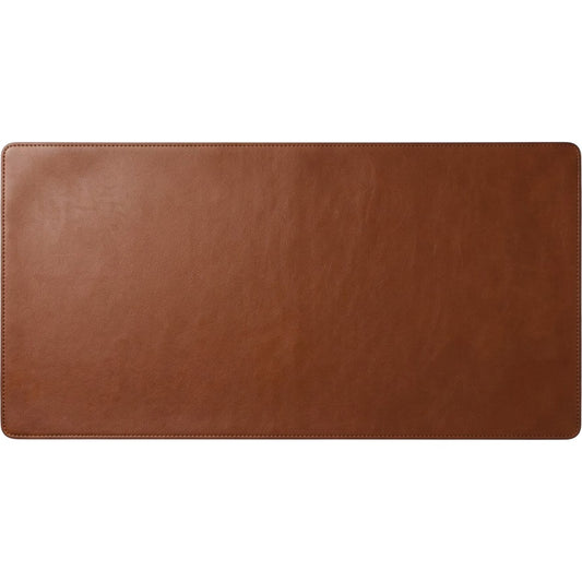 Grwnx Waterproof Desk Mat PU Leather 31.5 x 15.7 in Brown