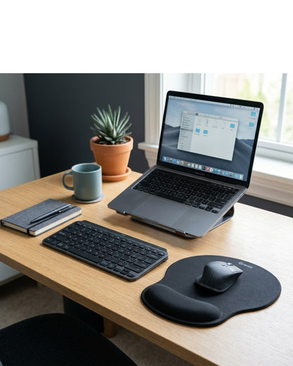 Grwnx Ergonomic Mouse Pad Wrist Rest Memory Foam Black